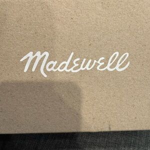 Madewell Leather Slides (Desert Camel) in Box